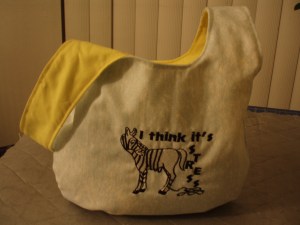 Stress Zebra Knot Bag