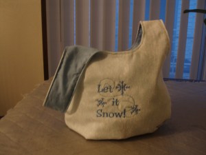 Let It Snow Knot Bag